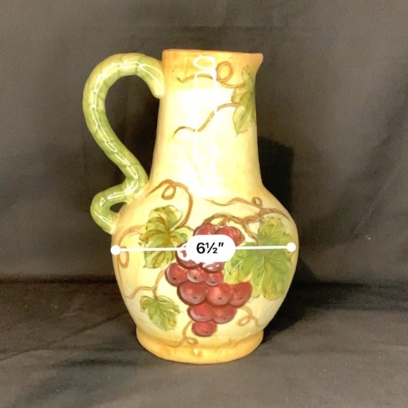 CHARDONNAY ceramic pitcher - Picture 4 of 8